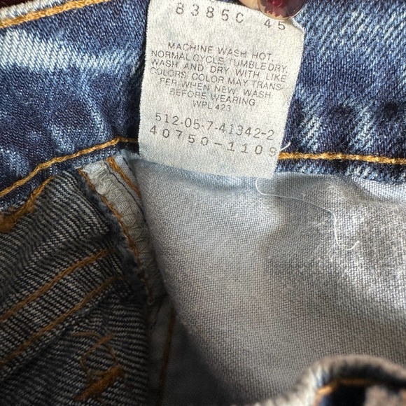 Levi's Vintage 80s Acid Wash Student High Rise Tapered Leg - Picture 9 of 10